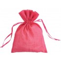 Sachet A Dragees Coton Fuschia