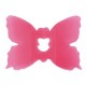 Clips Deco Papillon Fuschia