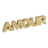 Mot Amour En Bois Pailleté Décoration de Table