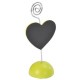 Porte-Nom Coeur Ardoise Couleur Sur Socle Les 2