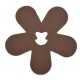 Clip Deco Fleur Chocolat Les 24 Attaches Fleurs