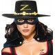 Chapeau Zorro et Masque Loup Zorro Adulte Sous Licence