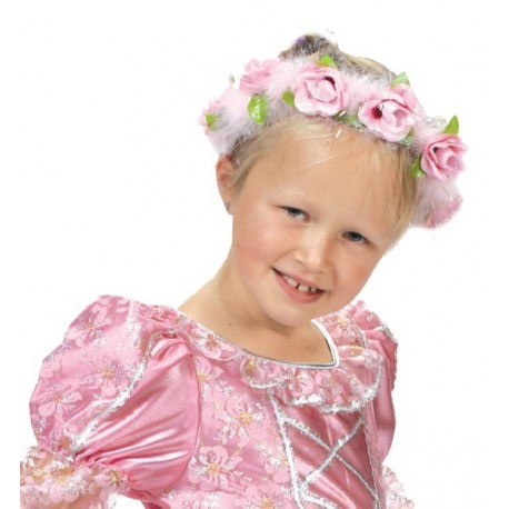 Couronne princesse enfant avec roses