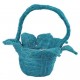 Panier fleur sisal turquoise