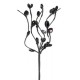 Piquet de fleur zen perle noir