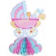 Décoration Baby Shower Landeau en Carton 25 cm