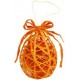 Oeuf Orange en Sisal 9 cm