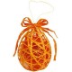 Oeuf Orange en Sisal pour decoration de paques