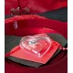 Coeur plexi transparent 8 cm