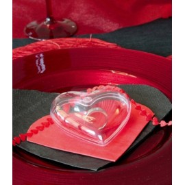 coeur transparent plexi 8 cm