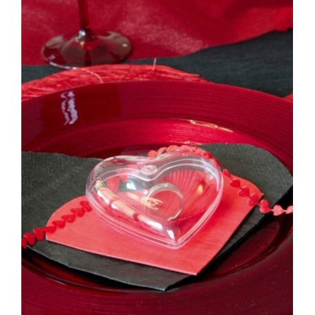 coeur transparent plexi 8 cm