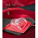 Coeur plexi transparent 8 cm