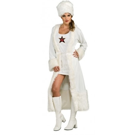 Déguisement russe blanc femme White Russian luxe