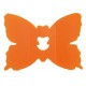 Clip deco papillon orange 