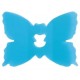 Clip deco papillon turquoise bleu