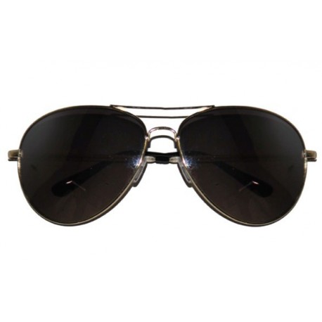 Lunettes aviateur metal dore adulte