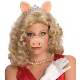 Perruque miss piggy the muppets le muppet show femme