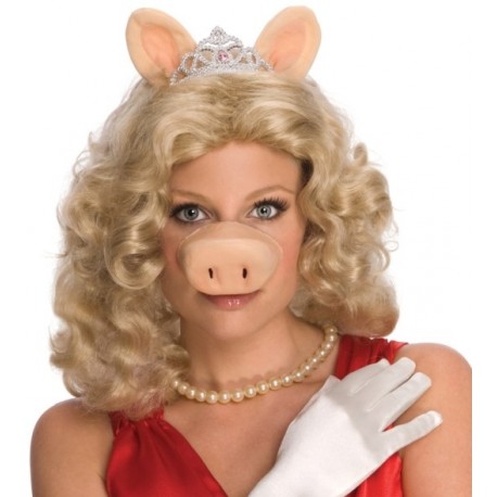 Perruque miss piggy the muppets le muppet show femme