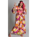 Déguisement Hippie Robe Flower Of Love Femme