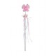 Baguette de fee papillon rose enfant 