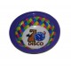 Bol Disco Violet 70's avec Motifs Disco 16.5 cm
