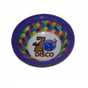 Bol Disco Violet 70's avec Motifs Disco 16.5 cm