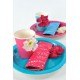 Gobelet carton fuchsia les 10