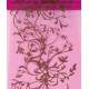 Chemin de table Orient Fuchsia chocolat organdi 5 M