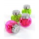 Pot a dragees saliere coeur en verre couleur