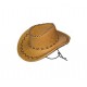 Chapeau cowboy marron adulte 