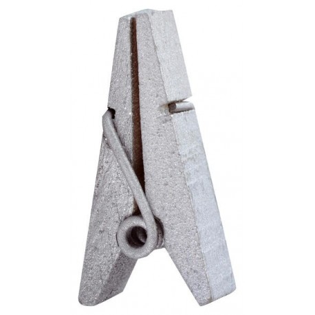 Pince pyramide bois argent x12