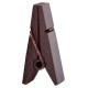 Pince pyramide bois chocolat x12