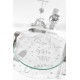 Flute a champagne plastique transparent table festive