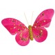 Papillon Perle Fuschia Or