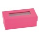 Boite a dragees rectangulaire fuschia pink