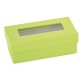Boite a dragees rectangulaire vert anis