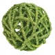 Boule rotin paillettes vert diametres assortis les 10