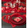 Set de table coeur abaca couleur forme coeur les 4