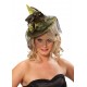 Mini chapeau sorcière vert femme
