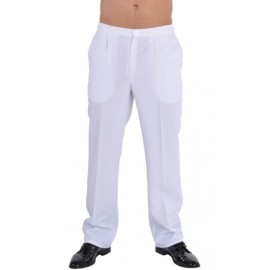 Deguisement pantalon de costume blanc homme