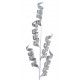  Branche Tortillons Argent Pailletes 70 cm