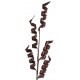 Branche Tortillons Chocolat Pailletes 70 cm