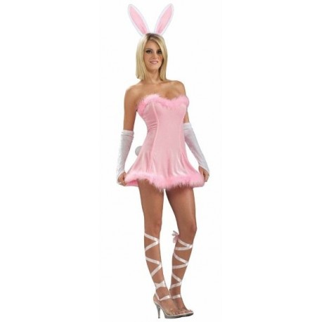 Déguisement Bunny lapin rose femme sexy