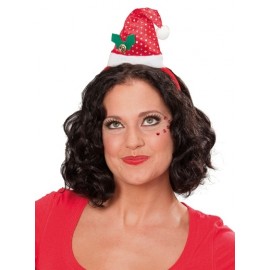 Serre Tête Bonnet de Noël A Sequin Adulte et Enfant