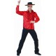 Deguisement chemise flamenco rouge a ruches homme