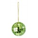 Boule Facettes verte 6 cm avec lien de deco les 2