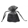 Sachets à dragées dentelle noire organdi les 6