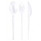 Couverts Translucides Couleur Polystyrène Cristal 30 pièces