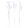 Couverts Translucides Couleur Polystyrène Cristal 30 pièces