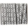 Ruban cinéma en satin blanc et noir 10 M